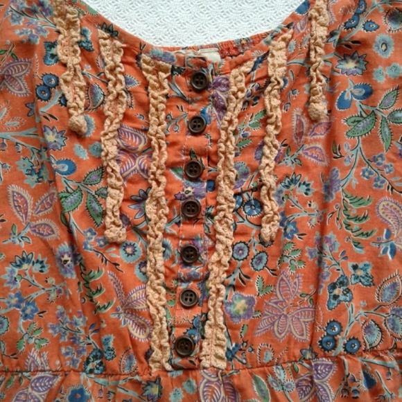 Deja Vu Tank Top Floral Lace Cotton - Picture 3 of 6